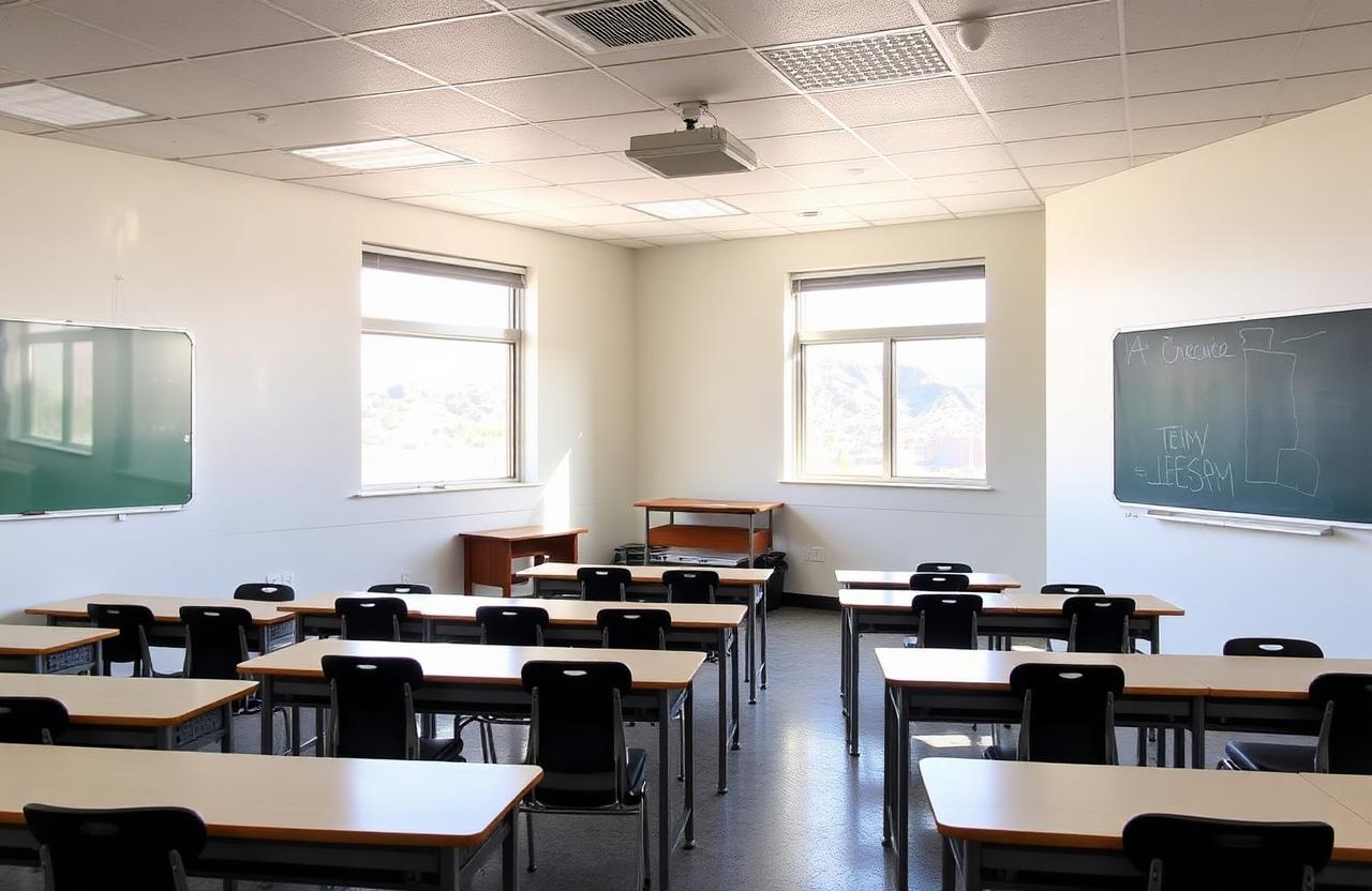 Elko classroom with high desert mountain view